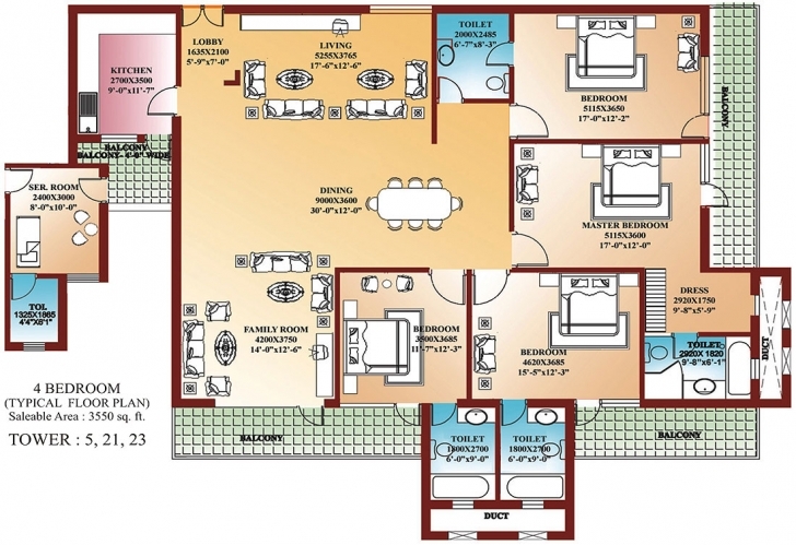 Amazing 23 Best Simple Floor Designs Ideas Fresh On Modern 4 Bedroom House 4 Bedroom Flat Floor Plan Design Pic