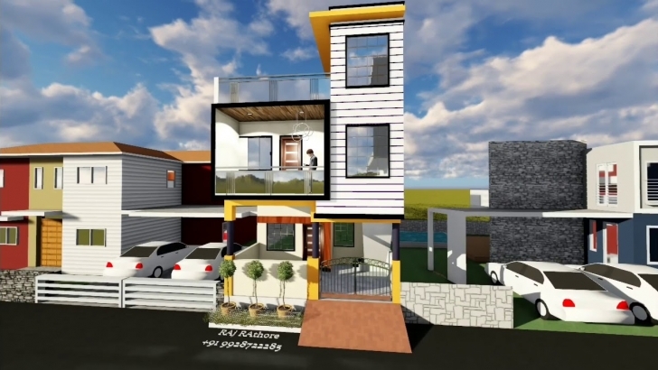 Amazing 25 Feet Front Elevation - Youtube 16 Feet Front Elevation Pic