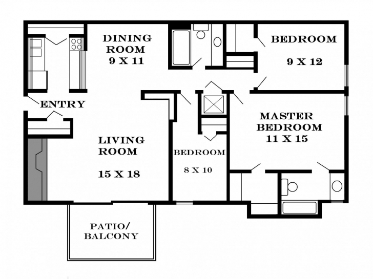 Amazing 3 Bedroom Flat Floor Plan Nice Ideas Storage Of 3 Bedroom Flat Floor Three Bedroom Flat House Plan Image