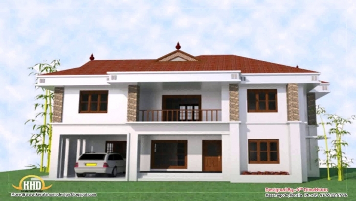 Amazing 4 Bedroom 2 Story House Floor Plans In Kerala - Youtube 4 Bedroom Storey Building Plan Photo