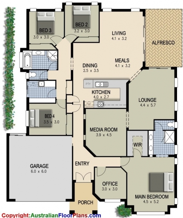 Amazing Bedroom: 4 Bedrooms House Plans 4 Bedroom Modern House Plans India Pic