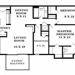 Building Plan Three Bedroom Flat