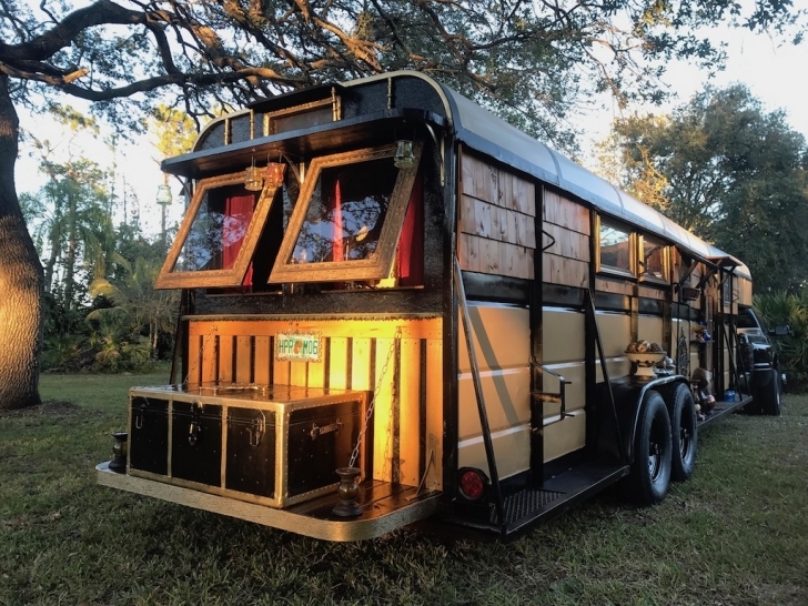 Amazing Converted Horse Trailer - Tiny House Swoon Converted Transportation Bus Tiny House Swoon Pic
