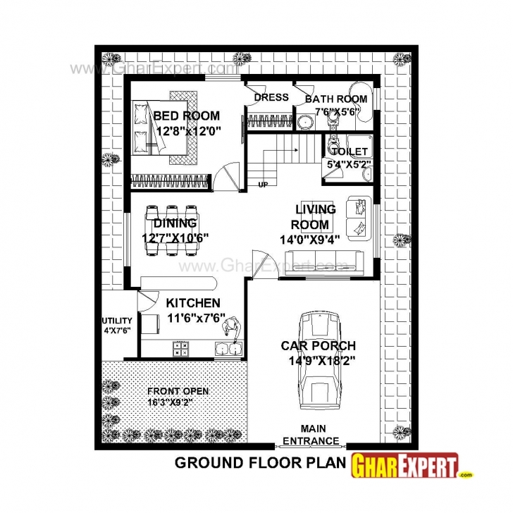 Amazing House Plan For 36 Feet By 45 Feet Plot (Plot Size 180 Square Yards House Plan For 30 Feet By 45 Feet Plot Plot Size 150 Square Yards Picture