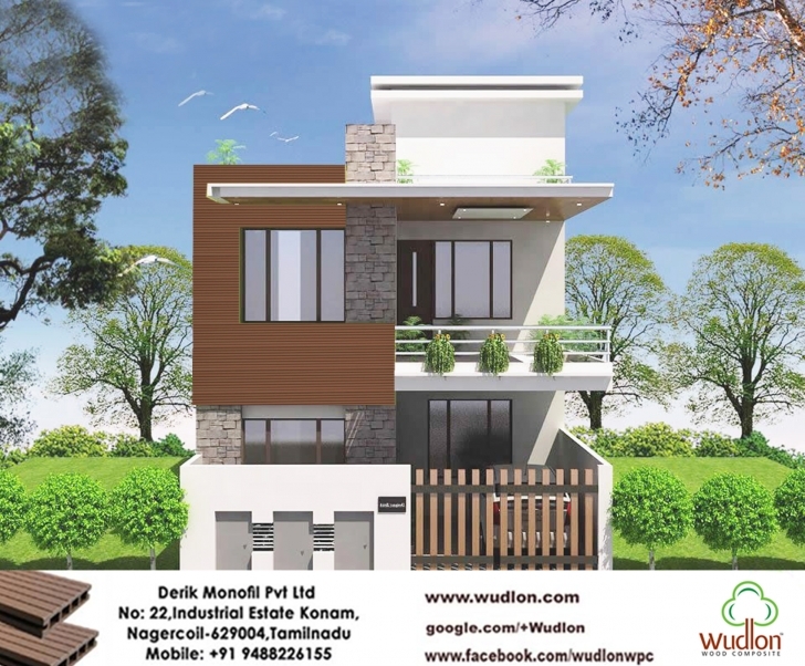 Amazing Latest Front Elevation Of House Models. Front Elevation Of Single 16 Feet Front Elevation Picture