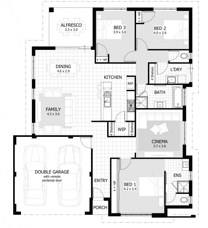 Amazing Three Bedroom Floor Plan House Design Ideas Plans And Designs For Three Bedroom Floor Plan Pic