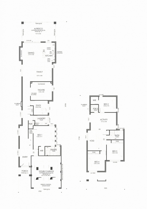 Amazing Two Storey House Plans Narrow Block Fresh Narrow Lot Homes Perth 2 Double Storey House Plans For Narrow Blocks Image