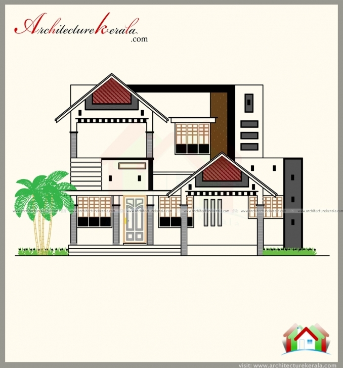 Astonishing 1500 Square Feet House Plan With Beautiful Combine Style Elevation 1500 Sq Ft House Plans Kerala Style Picture