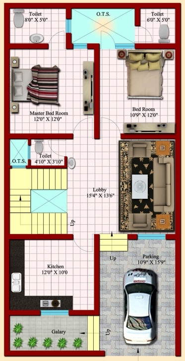 Astonishing 91+ 3 Bhk Home Design Layout - Home Style 2 Bhk Design Plan Layout House Map Design 25*50 Corner Pic