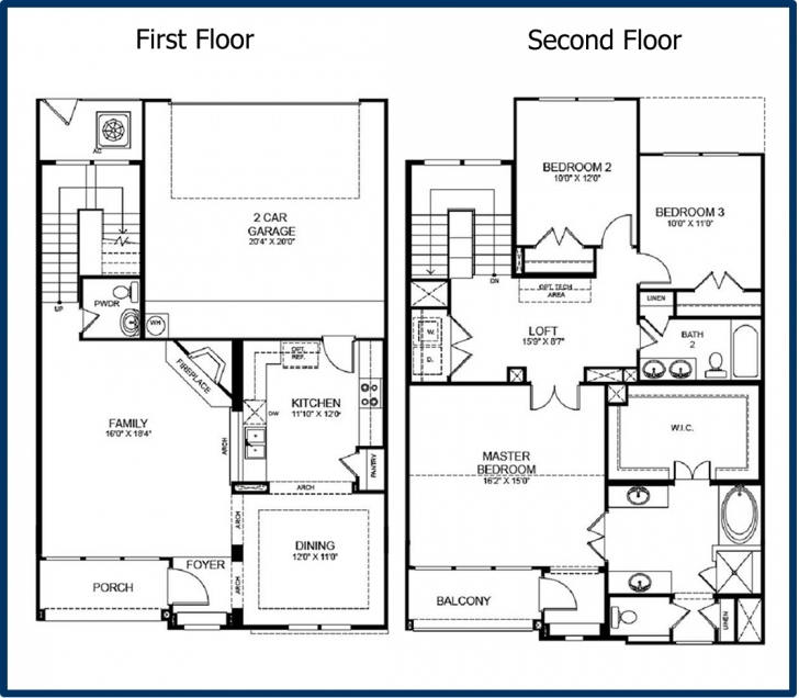 Astonishing Home Architecture: House Plan Bedroom Small Story House Plans Three Two Storey House Plan Three Bedroom House With Elevation Image