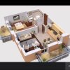 16*50 House Plan 3D