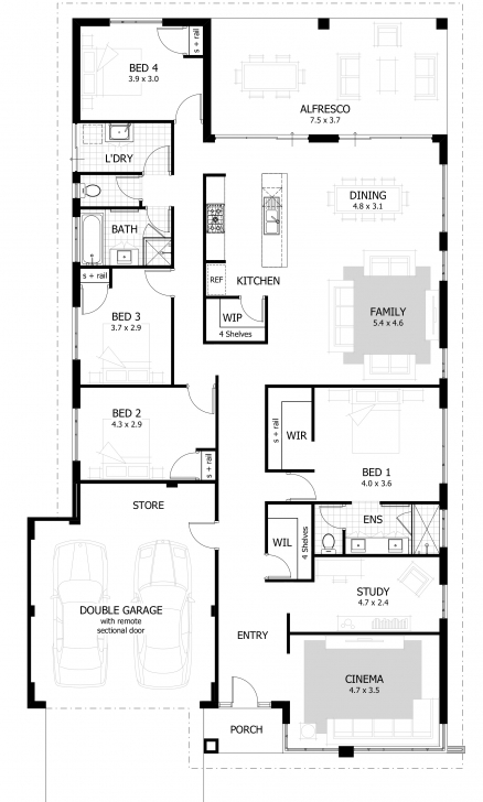 Astonishing House Plans: Eplan House Plans | Blueprints Of Houses To Build Building Plans For 4 Bedroom House Image