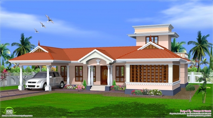 Astonishing Style Single Floor House Design Kerala Home Plans - Building Plans Single Floor House Front Design Kerala Style Pic