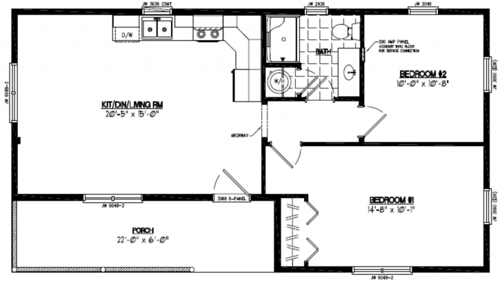 Awesome Certified Homes | Frontier Style Certified Home Plans 22×40 House Plan Picture