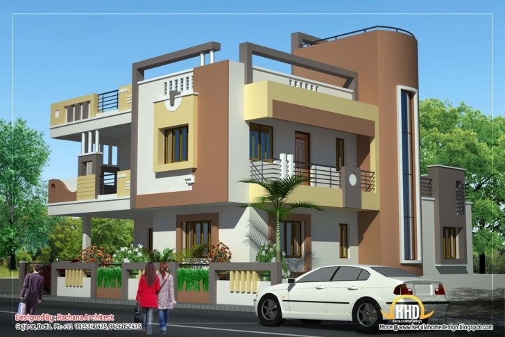 Awesome Duplex-House-View3 (1152×768) | Villalar | Pinterest | House Rachana Architects North Face Elevation Image