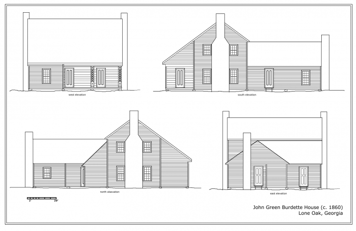Awesome House Plan Elevation Drawings Impressive Idea 10 Plans - Tiny House Simple Housing Plan Elevation Image