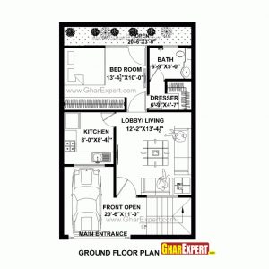 20 Feet By 35 Feet House Plan