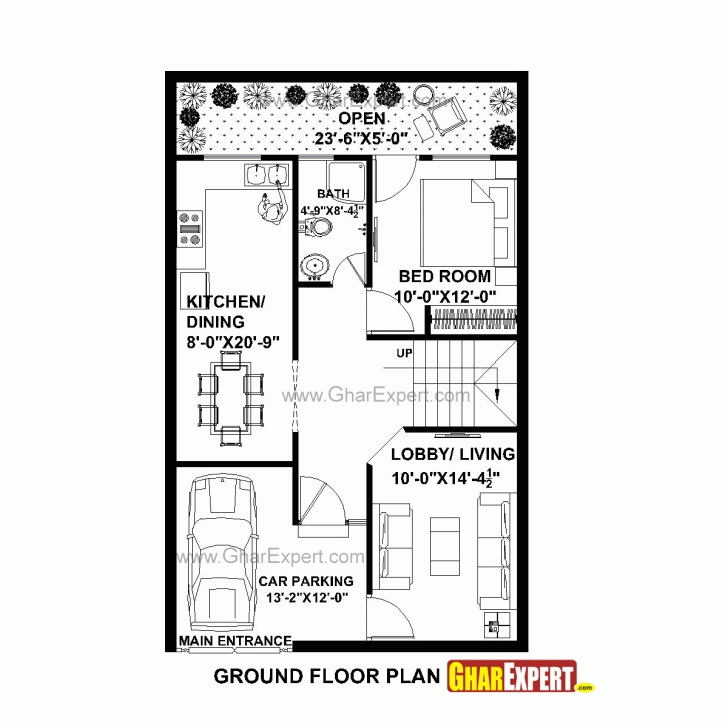Awesome House Plan For 25 Feet By 40 Feet Plot (Plot Size 111 Square Yards 25*40 House Plan 3D Photos Image