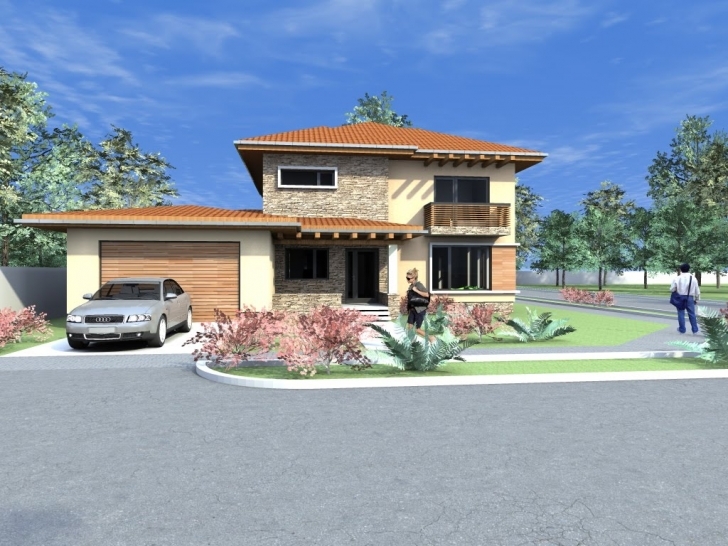 Awesome House Plans. House Model With Basement And Garage. - Youtube Houses With Garage Image
