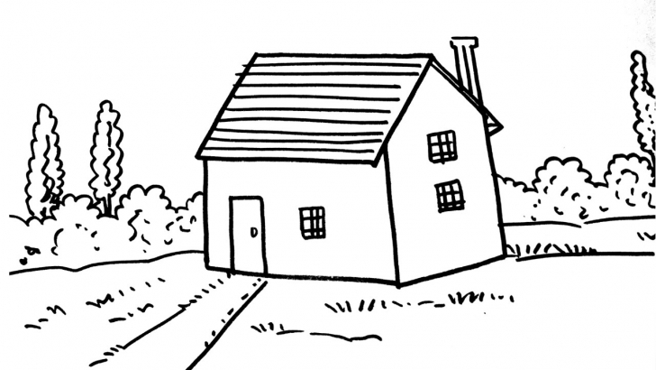 Awesome How To Draw A House For Kids (Step By Step) - Youtube How To Draw Home For Kids Photo