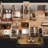 Simple 4 Bedroom House Plans 3D