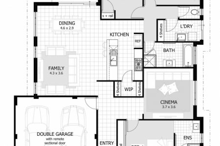 3 Bedroom House Plans With Double Garage In South Africa