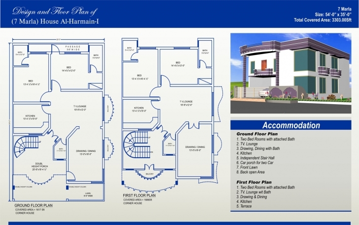 Awesome Pakistan Marla House Maps Joy Studio Design Best - Home Plans 15 Marla House Plan Image