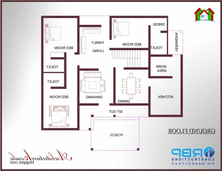 Awesome Small 3 Bedroom House Plan Images Three Kerala Inspirational Plans Small 3 Bedroom House Plans Image