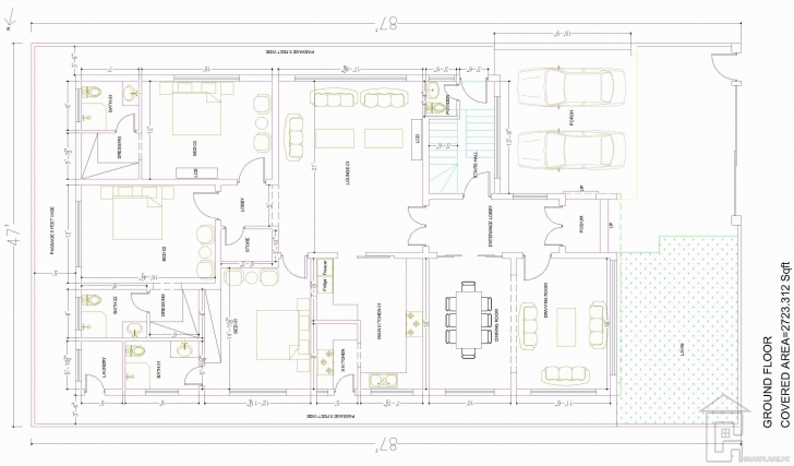 Best 15 Marla House Map Ground Floor | House Plans | Pinterest | House 15 Marla House Plan Photo