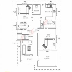 Kerala House Plans 1500 Sq Ft
