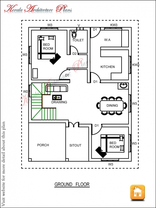 Best 3 Bedroom Home Plans Kerala New Floor Plan Prestige Double Planning House Plans In Kerala With 3 Bedrooms Image