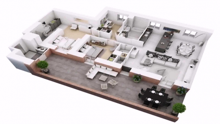 Best 3 Bedroom House Plans On Half Plot Of Land - Youtube House Plan For Half Plot Of Land Image