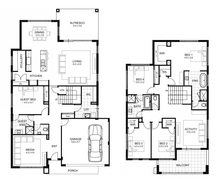 Best 5 Bedroom House Designs Perth | Double Storey | Apg Homes 5 Bedroom House Plans Image
