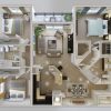 Three Bed Room Flat On Half Plot Of 25Fx100