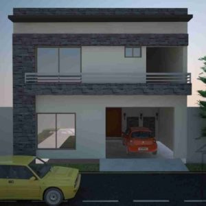 100 Square Yard House Elevation