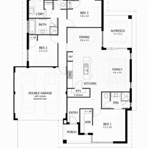 3 Bedroom House Plans With Garage