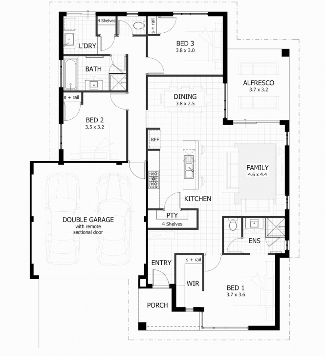 Best 7 Fancy Three Bedroom House Plan Small 3 Bedroom House Floor Plans Simple 3 Bedroom Building Plan Image