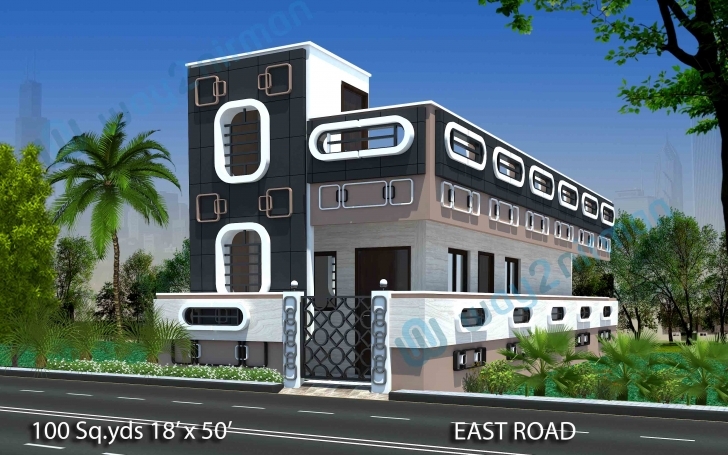 Best 91+ 100 Yard Home Design - Fancy Inspiration Ideas Front Design Of 100 Square Yard House Elevation Photo