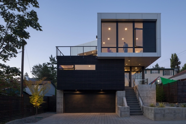 Best Accessories The House Front Garage Patio Stairs Two Story Yard Plant Slab Front Design Pic