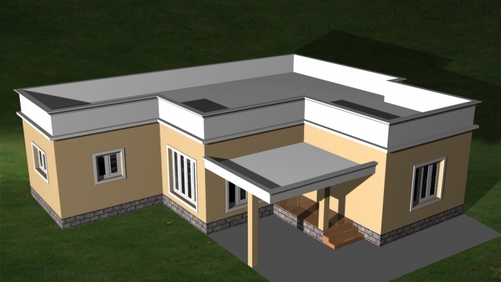 Best Autocad 3D House - Creating Flat Roof | Autocad Flat Roof - Youtube 3D House Plain Image
