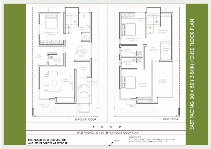 Best Awesome 30X50 House Plans East Facing | House Design East Facing House Vastu Plan 30X50 Image
