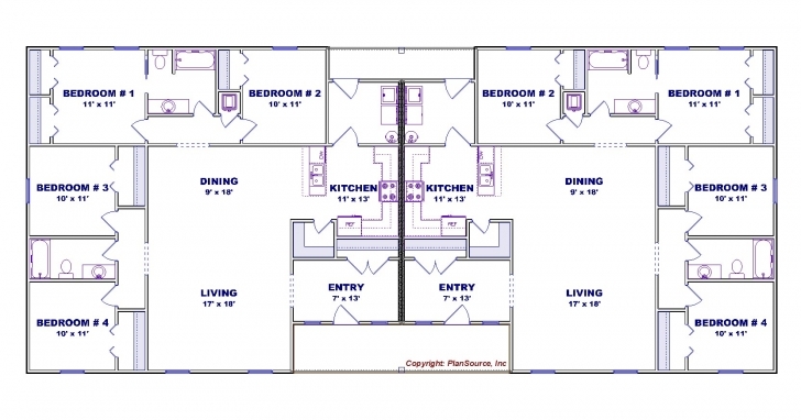 Best Bedroom: 4 Bedroom Duplex House Plans 4 Bedroom Duplex Building Plan Picture