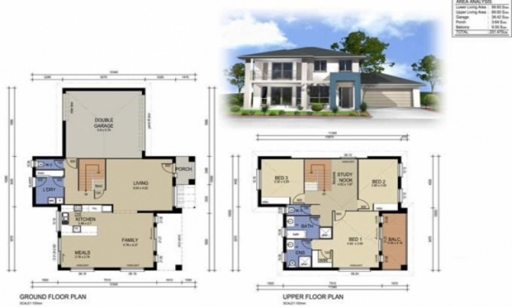 Best Floor: Two Storey House Designs And Floor Plans Simple Filipino 2 Storey House Design With Floor Plan Pic