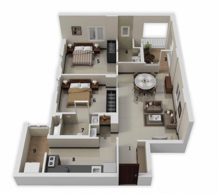 Best Home Design: More Bedroom D Floor Plans 20*50 Plot Design, Charming 20*50 Plot Home Design Photo