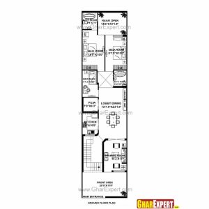 House Plan For 21 Feet By 66-Feet Plot