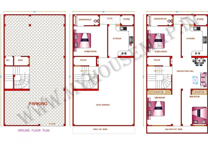 Best Můj Oblíbený Domů: 15 X 50 House Design Map 15X50 House Map Image
