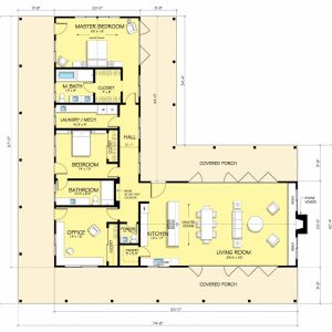 L Shaped House Plans With Courtyard