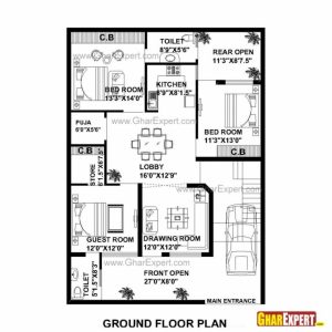 Home Map 16*50 Feet