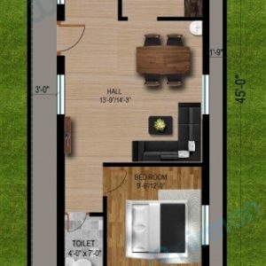 20 45 House Plans West Facing