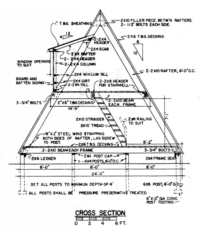 Brilliant A Frame House Plans Free Innovation Inspiration 5 Plan With Deck A Frame House Plans Free Pic